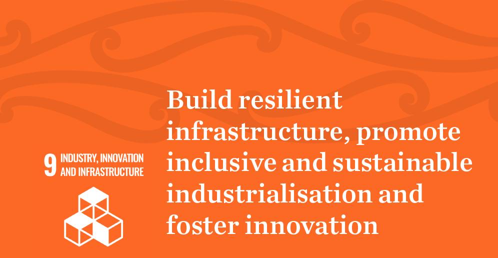 SDG 9 - Industry, Innovation and Infrastructure. Build resilient infrastructure, promote inclusive and sustainable industrialisation and foster innovation.