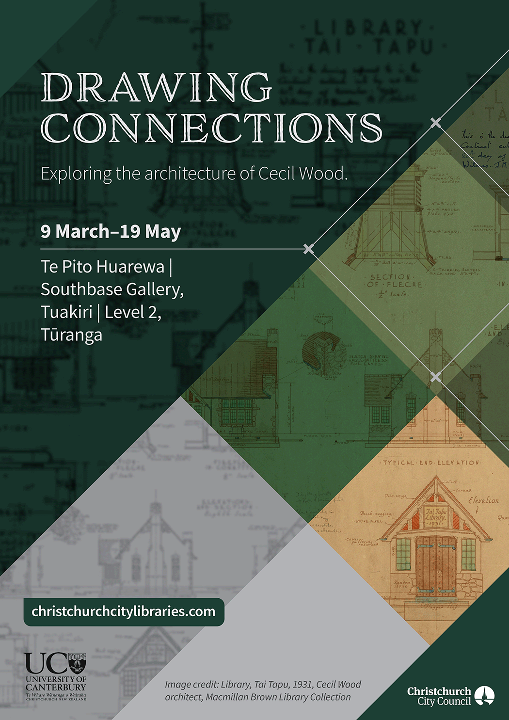 Cecil Wood exhibition poster